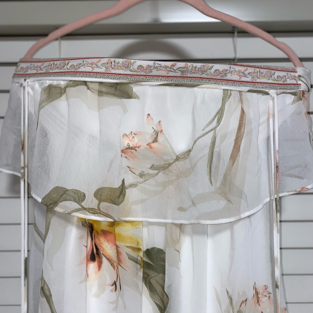 Strapless Floral Maxi Dress - Picture 5 of 6